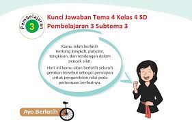 May 16, 2019 · >> video soal tematik kelas 4 sd tema 9 subtema 3 pelestarian kekayaan sumber daya alam di indonesia dan kunci jawaban << 12. Kunci Jawaban Tema 4 Kelas 4 Halaman 112 113 114 115 116 Pembelajaran 3 Subtema 3 Buku Tematik Semangat Belajar
