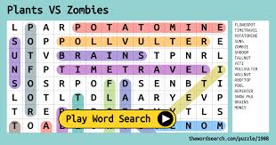 Buy gouptec plants vs zombies wooden cube block jigsaw puzzles six face jigsaw painting building three dimensional animal puzzle toy plants vs zombies . Plants Vs Zombies Word Search