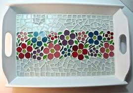 500 Mosaic Trays Cake Domes Plates Pedestals Lazy Susans Ideas In 2020 Mosaic Tray Mosaic Cake Dome