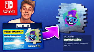 These codes are usually sent out by epic games or their partnership companies. Walmart Spray Einlosen Diskokugelkonig Fortnite Nintendo Switch Youtube