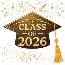 Class Of 2026 In Shiny Gold Style With ...