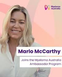 We are pleased to announce Marlo McCarthy as a Myeloma Australia  Ambassador. A message from Marlo, please see attached. #myelomaaustralia  #amabassador #support #charity #wematter #myelomamatters