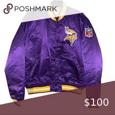 Vintage Starter Minnesota Vikings Varsity Jacket Varsity Jacket Minnesota Vikings Sweatshirts