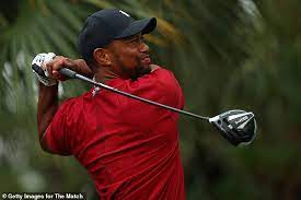 Tiger Woods Fighting Fit In Superstar Show In The Match Champions For Charity Daily Mail Online
