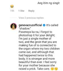 She is an actress, known for secret love (1993), walang iba kundi ikaw (2002) and anak ng pasig (1993). Geneva Cruz Children