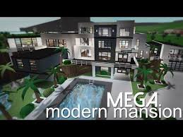 I think this is my best building yet! Mega Modern Mansion Bloxburg Speed Build 650k Youtube Modern Mansion Mansions Beautiful House Plans