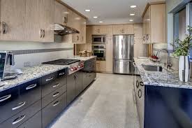 Recessed hardware can make for a particularly elegant and modern look, but also tends to be a bit on the pricey side. Mid Century Modern Kitchen Remodel Niptuck