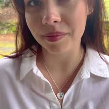 Dainty Forget Me Not Heart Necklace handmade with Upcycled Porcelain, Blue  Flower China Pendant, Romantic Broken China Jewelry Gift for Wife