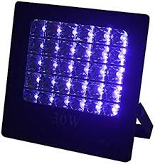 Wowtou 30w 385nm Uv Led Black Lights Waterproof Flood Light For Neon Glow Blacklight Party Supp Black Light Party Supplies Glow In Dark Party Blacklight Party