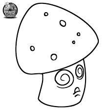 Mushroom coloring book for adults: Hypno Shroom Coloring Pages Plants Vs Zombies Coloring Pages Coloring Pages For Kids And Adults