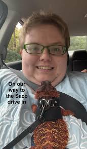 Yoshi enjoying the ride... Doesn't realize he's going to the vet...