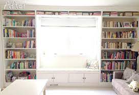 Thinking about building a custom window seat in your home? Diy Built In Bookshelves How To Build A Window Seat Bookcase Tutorial