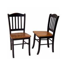 Boraam Black And Oak Shaker Dining Chair Set Of 2 30536 The Home Depot Dining Chairs Kitchen Chairs Dining Chair Set