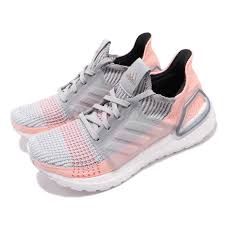 Details About Adidas Ultraboost 19 Grey Clear Orange Women Running Shoes Sneakers B75881