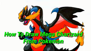 Learn how to draw mega gyarados pokemon | drawing animals** leave the comments for your request about the news lesson!please help our channel grow by giving. Crazy Art How To Draw A Pokemon No 23 Mega Charizard Video Dailymotion