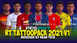 Generate dpfilelist.bin using dpfilelistgenerator tool (put this cpk into the last checked). Pes 2017 Rt Tattoo Pack 2021 Update V1