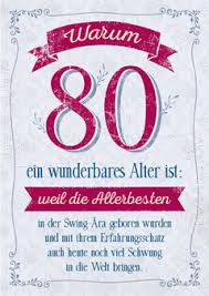 Art Nr 26021 Doppelkarten Warum 80 Ein Wunderbares Alter Ist Geburtstagswunsche Zum 80 Einladung Geburtstag Basteln 80 Geburtstag