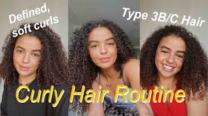 Although there are people who want to tell you that some hair types aren't curly enough this is not always true. Easy Curly Hair Routine With Minimal Products Type 3b C Hair Youtube