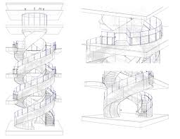 Leonardo da vinci spent the last three years of his life at his château du clos lucé residence, where he died in his bedroom on may 2, 1519 at the age of 67. Central Double Helix Staircase Progess Active Metal