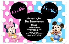 Baby Mickey Minnie Baby Shower Invitation Twins Baby Etsy Twins Baby Shower Invitations Minnie Baby Shower Mickey Baby Showers