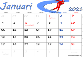 Varje almanacka med antalet veckor. Almanacka Januari 2021 Skriva Ut Gratis Utskrivbara Pdf