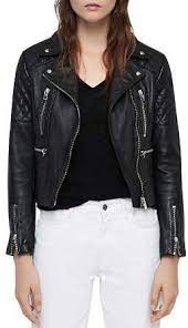 Allsaints Nysa Quilted Leather Biker Jacket Women Bloomingdale S Womens Biker Jacket Quilted Leather Biker Jacket