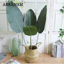 Check spelling or type a new query. 98cm 3pcs Banana Leaves Tropical Plants Artificial Banana Tree Branch Fake Bush Plastic Large Palm Leaf Home Office Decoration Artificial Plants Aliexpress