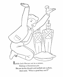 For the thank you jesus song rhyme christian coloring pages for. Little Jack Horner Coloring Page Coloring Home