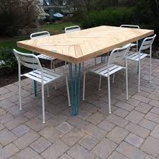 3 Rod Hairpin Legs Outdoor Patio Table Patio Table Diy Outdoor Table