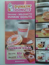 Wähle aus donut box, deluxe donuts, cronudds, bakery oder alkoholfreie getränke Dunkin Donuts Hann Over And Out
