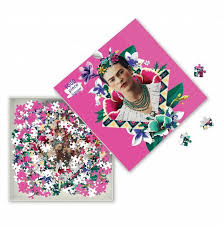 The completed puzzle measures 20 x 28 inches. Frida Kahlo Pink 1000 Piece Jigsaw Puzzle By Flame Tree Studio 9781787556102 Booktopia