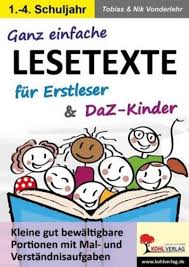 Lesetexte als leseproben für deutsch (grundschule 3. Ganz Einfache Lesetexte Fur Erstleser Daz Kinder Buch Versandkostenfrei