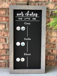 12x24 Magnetic Chore Chart Multiple Name Chore Chart