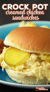 Place broth, seasoning salt, italian seasoning and pepper into the instant pot inner pot. Crock Pot Creamed Chicken Sandwich Recipes That Crock