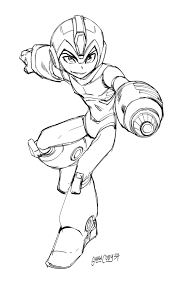 Megaman coloring pages home template. Paints And Panels Mega Man Fully Charged Just A Quick Sketch
