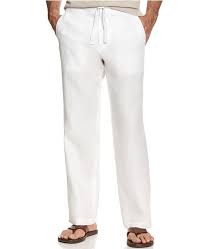 Mens Drawstring Linen Pants Created For Macys