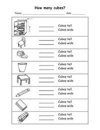 Measuring With Snap Cubes Snap Cubes Measurement Worksheets Kindergarten Worksheets