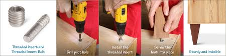 I swear i'll move on from this space next week. 8 Easy Ways To Attach Furniture Feet Tablelegs Com