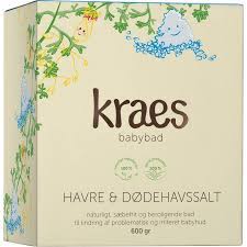 We bought a bulk bag online as they are not cheap and we had been told to use about 500g in a whole bath (less for less water) and to let her have a 20 min soak. Kraes Baby Bath Oat Dead Sea Salt 600 Gr