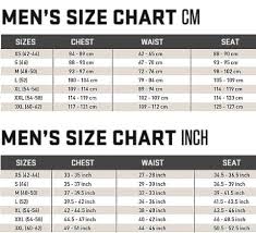 loop tackle design size charts for clothing