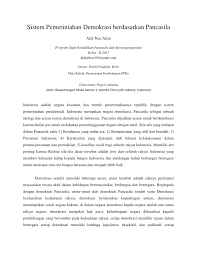 Amalan demokrasi berparlimen ini memberi peluang kepada rakyat untuk bebas memilih perwakilan melalui pilihanraya yang mereka sokong. Pdf Sistem Pemerintahan Demokrasi Berdasarkan Pancasila