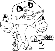 Se você amou o filme madagascar, adorará nossas páginas para colorir. Desenho De Madagascar 2 Alex Para Colorir Colorir Com