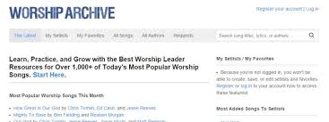 Guitar Chords And Lyrics For Worship Songs 15 Free Sites