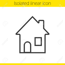 See house line drawing stock video clips. House Linear Icon Cottage Thin Line Illustration Home Contour Royalty Free Cliparts Vectors And Stock Illustration Image 74633711