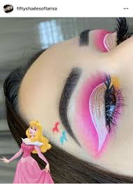 Sleeping Beauty Princess Aurora Inspired Makeup Disney Eye Makeup Creative Eye Makeup Disney Inspired Makeup