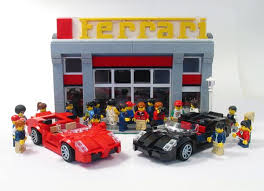 Lots of lego ferrari garage to choose from. Modular Madness Ferrari Car Dealership Lego Town Lego Wheels Lego Creations Lego Cars