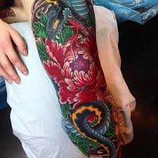 Flowers play a very important in each and every occasion of a human being. Japanese Snake And Flower Leg Tattoo By Mariusmey Japaneseink Japanesetattoo Irezumi Tebori Colortattoo C Tattoo Leg Sleeve Lily Tattoo Sleeve Tattoos