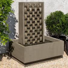 Contemporary garden ideas and designs. Modern Outdoor Fountains Contemporary Water Features