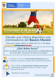 Colombia 20 de julio jul 19, 2017. Consulado Colombia Houston Independencia Nacional Consulado Colombia Houston Conmemora Independencia Nacional Concurso Ninos Cancilleria Colombia Scoopnest