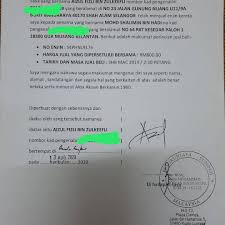 Surat keterangan jual beli tanah. Settle Data Voc Dgn Surat Boretuck Runner Puspakom Jpj Facebook